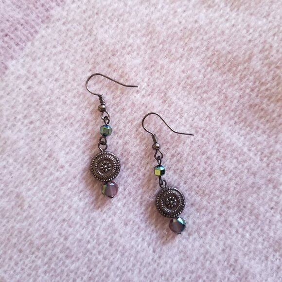 New Handmade Earrings with cryatals - Picture 2 of 5